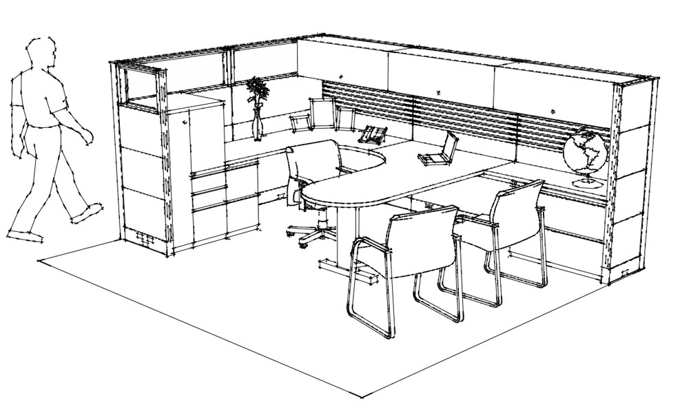 Manager Station 12x11 Typical Sketch (D2A)