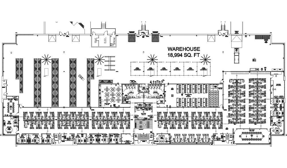 Large Office & Warehouse Space Plan