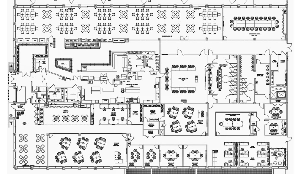 Training Center & Cafeteria Space Plan