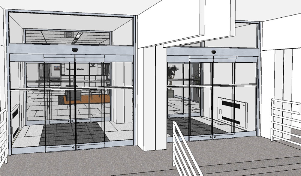 Front Lobby Entrance Sketch