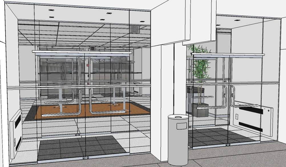 Back Lobby Entrance Sketch